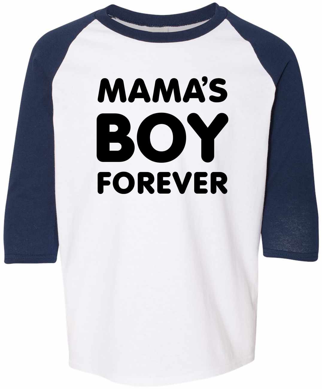 Mama's Boy Forever on Youth Baseball Shirt (#1223-212)