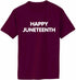 Happy Juneteenth on Adult T-Shirt (#1226-1)