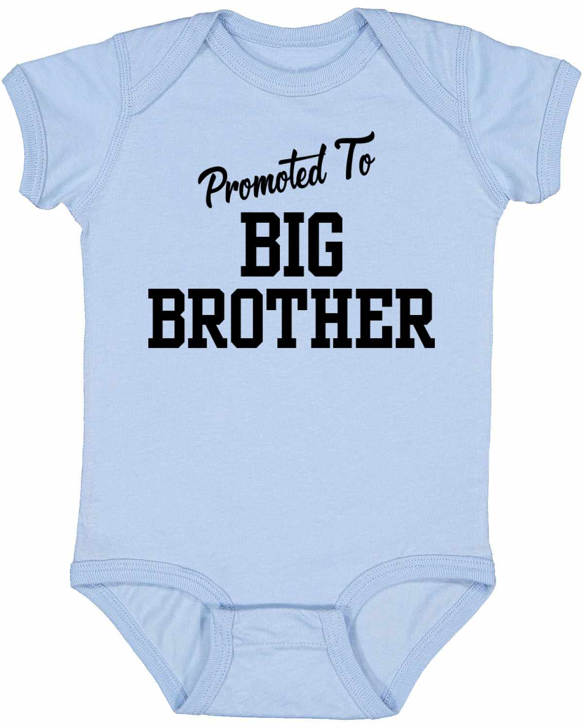 Promoted To Big Brother on Infant BodySuit (#1232-10)