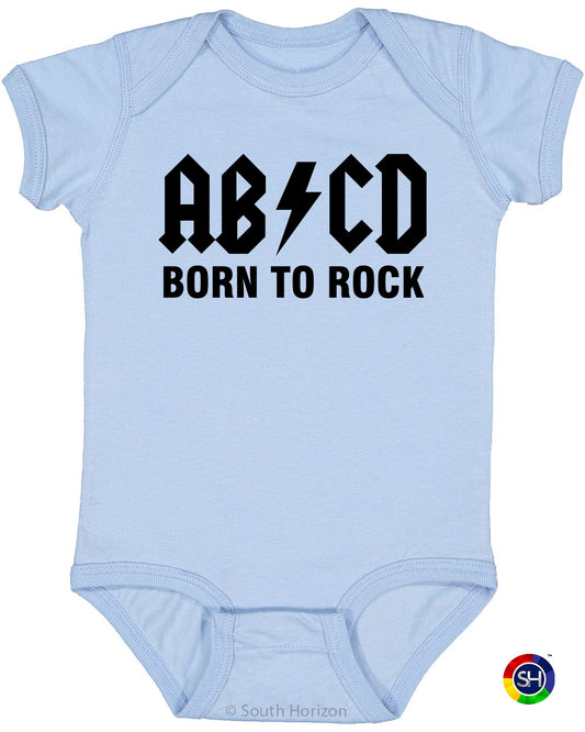 ABCD Born To Rock on Infant BodySuit