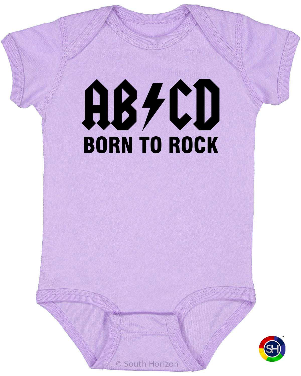 ABCD Born To Rock on Infant BodySuit (#1233-10)