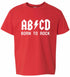 ABCD Born To Rock on Kids T-Shirt