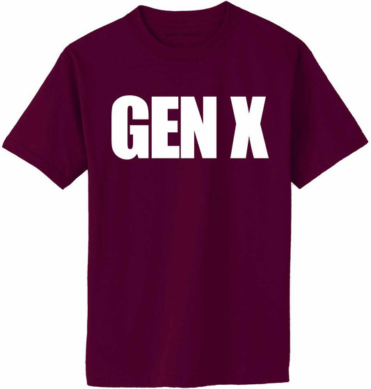 GEN X on Adult T-Shirt