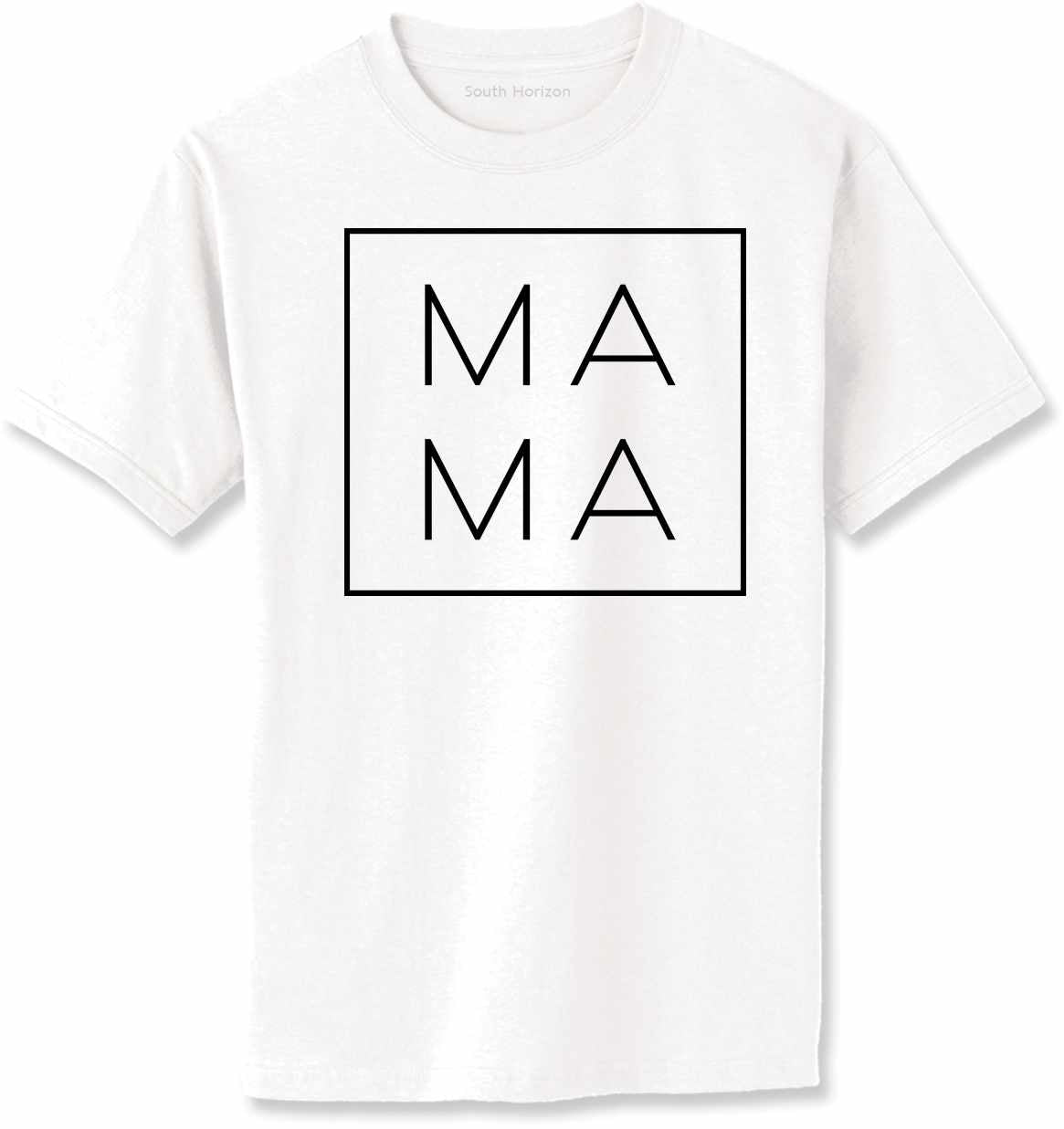 MA MA - Box on Adult T-Shirt (#1251-1)