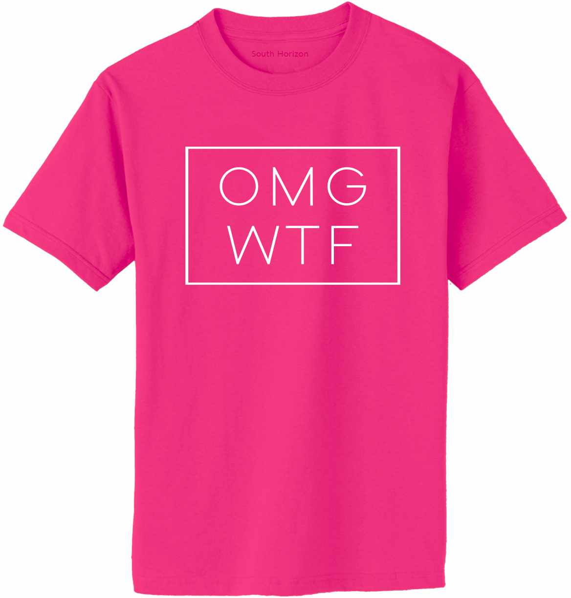 OMG WTF - Box on Adult T-Shirt (#1254-1)