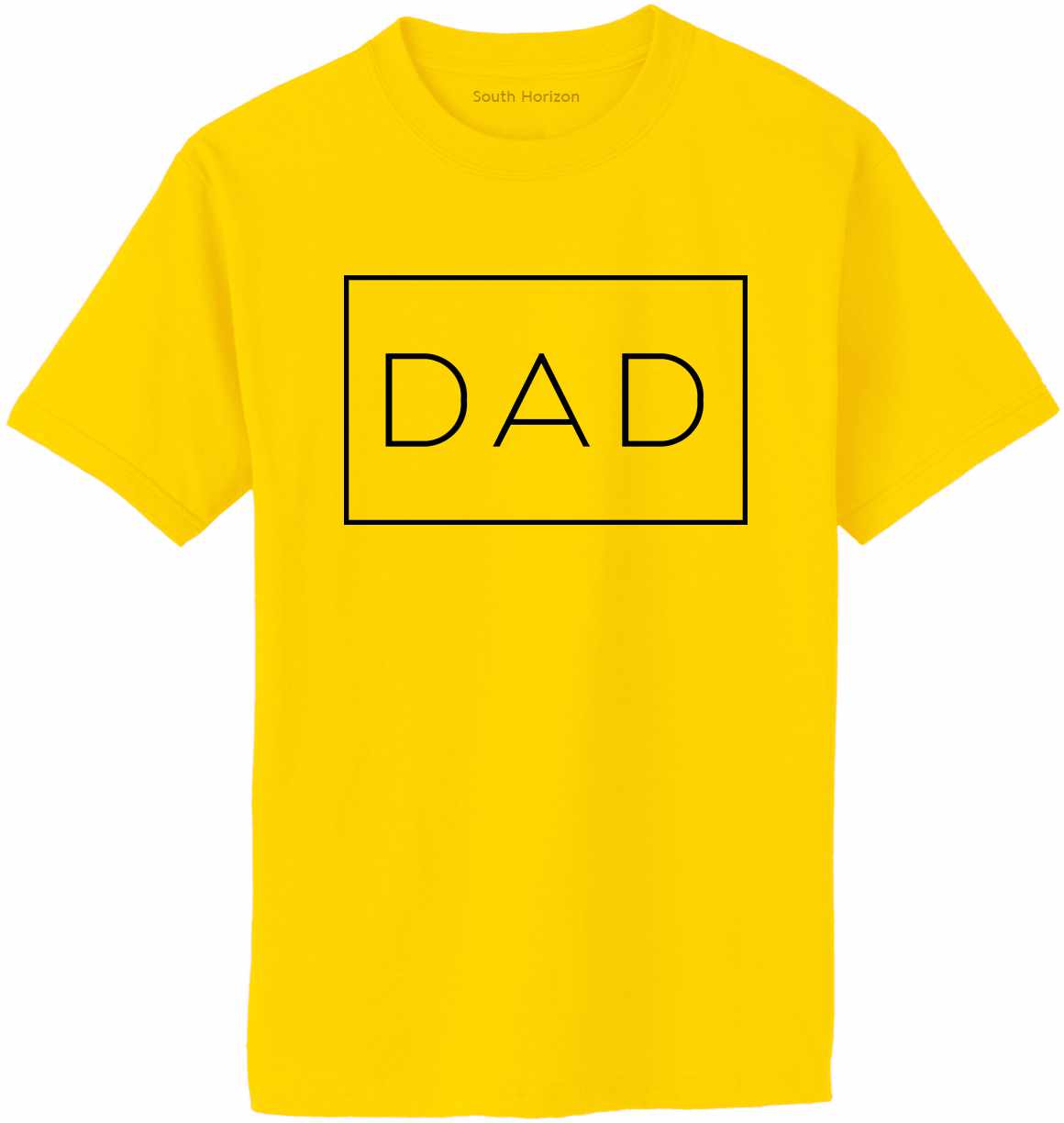 DAD - Daddy - Box on Adult T-Shirt (#1257-1)
