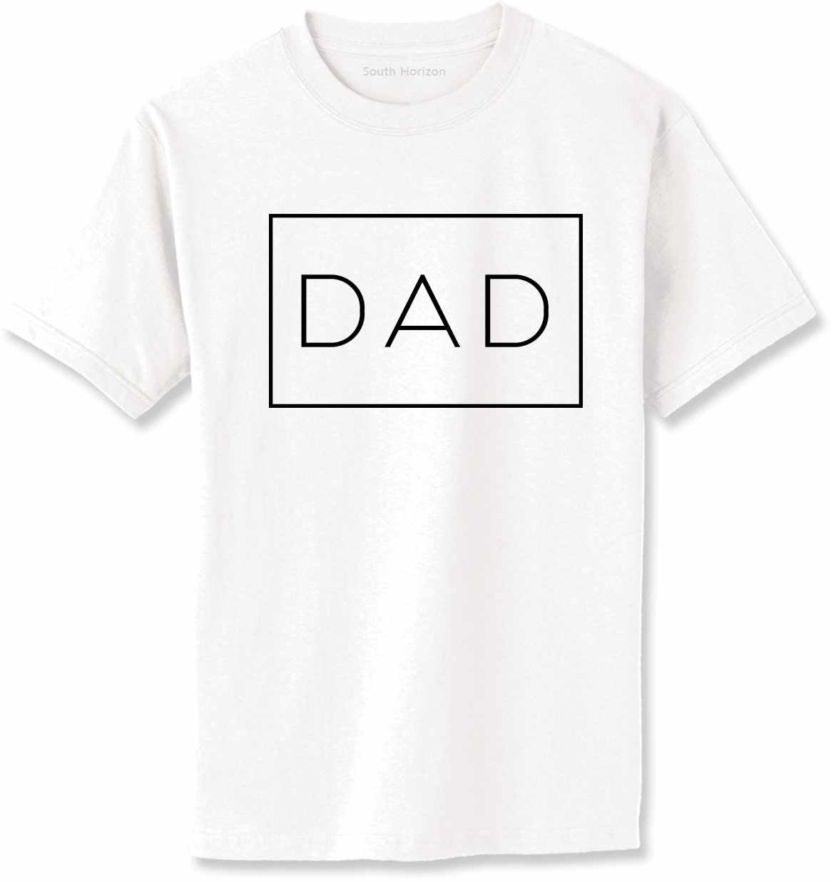 DAD - Daddy - Box on Adult T-Shirt (#1257-1)