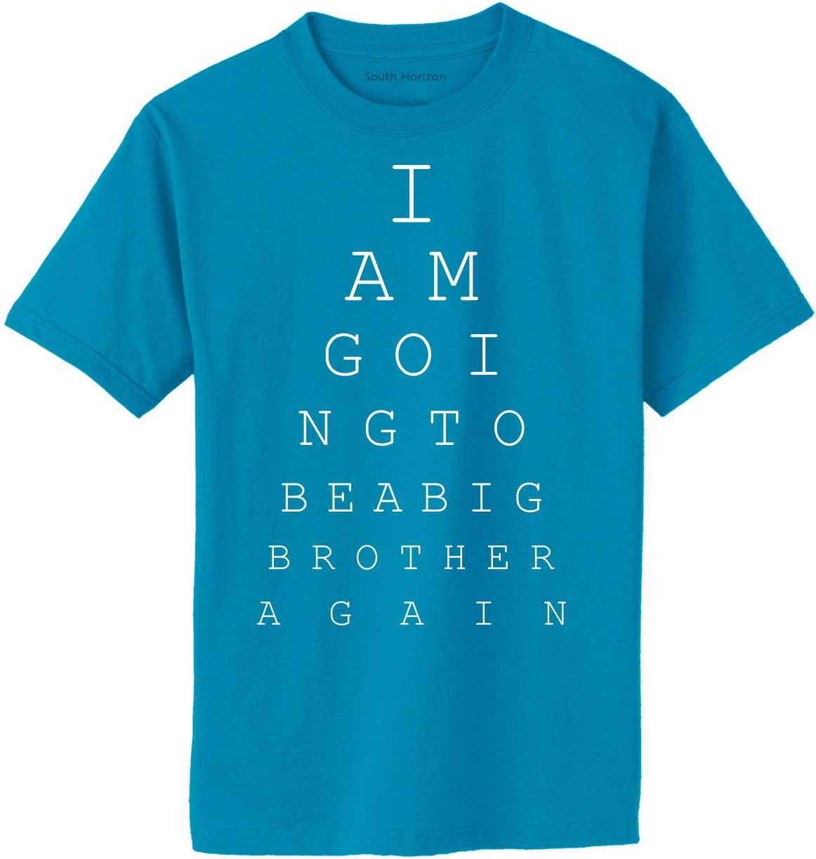 Big Brother Again Eye Chart on Adult T-Shirt (#1265-1)