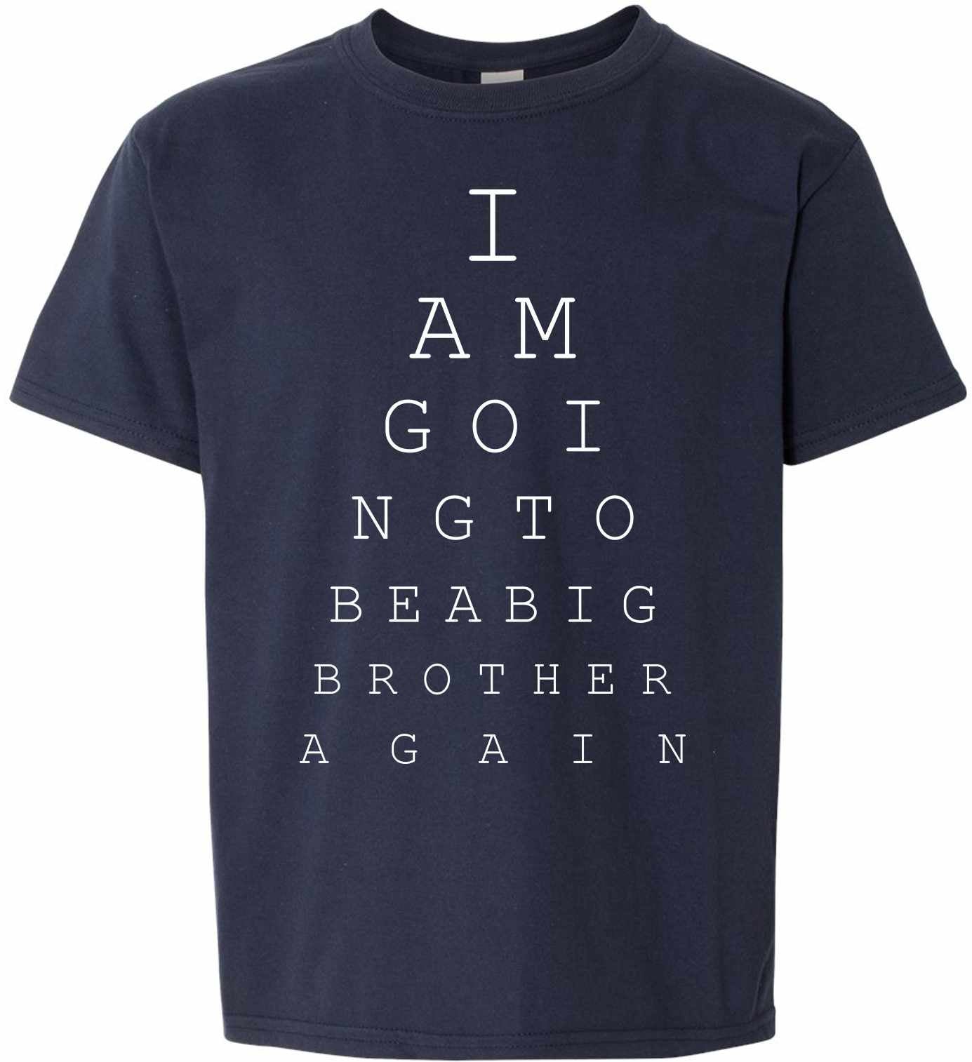 Big Brother Again Eye Chart on Kids T-Shirt