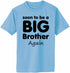 Soon To Be Big Brother Again on Adult T-Shirt (#1285-1)
