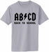 ABCD Back To School on Adult T-Shirt (#1295-1)