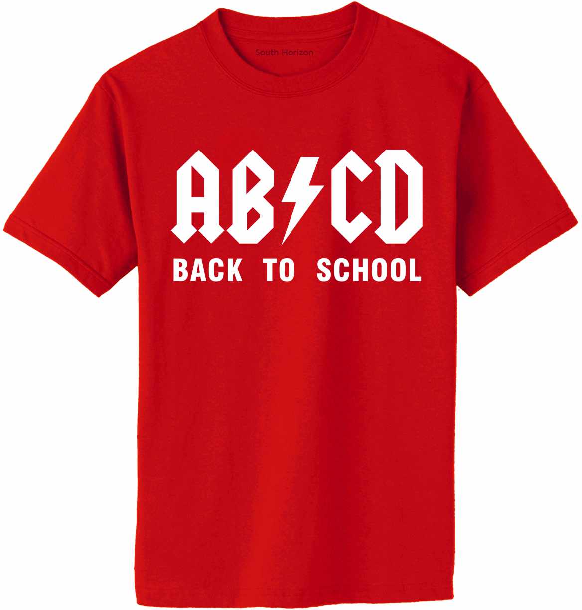 ABCD Back To School on Adult T-Shirt