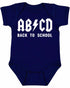 ABCD Back To School on Infant BodySuit (#1295-10)