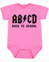 ABCD Back To School on Infant BodySuit (#1295-10)