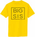 Big Sis Again - Big Sister Boxed on Adult T-Shirt (#1312-1)