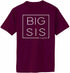 Big Sis Again - Big Sister Boxed on Adult T-Shirt (#1312-1)