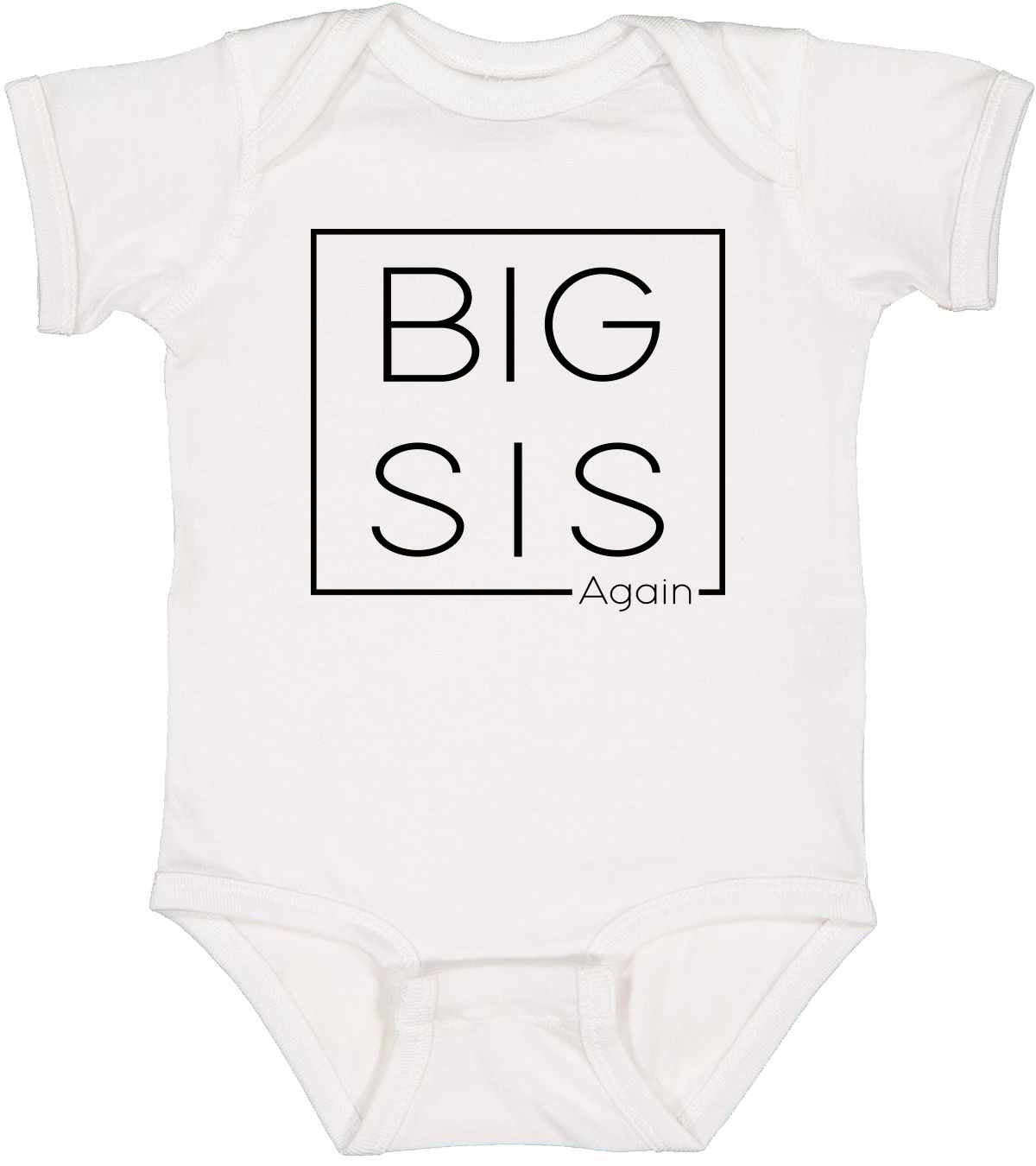 Big Sis Again - Big Sister Boxed on Infant BodySuit (#1312-10)