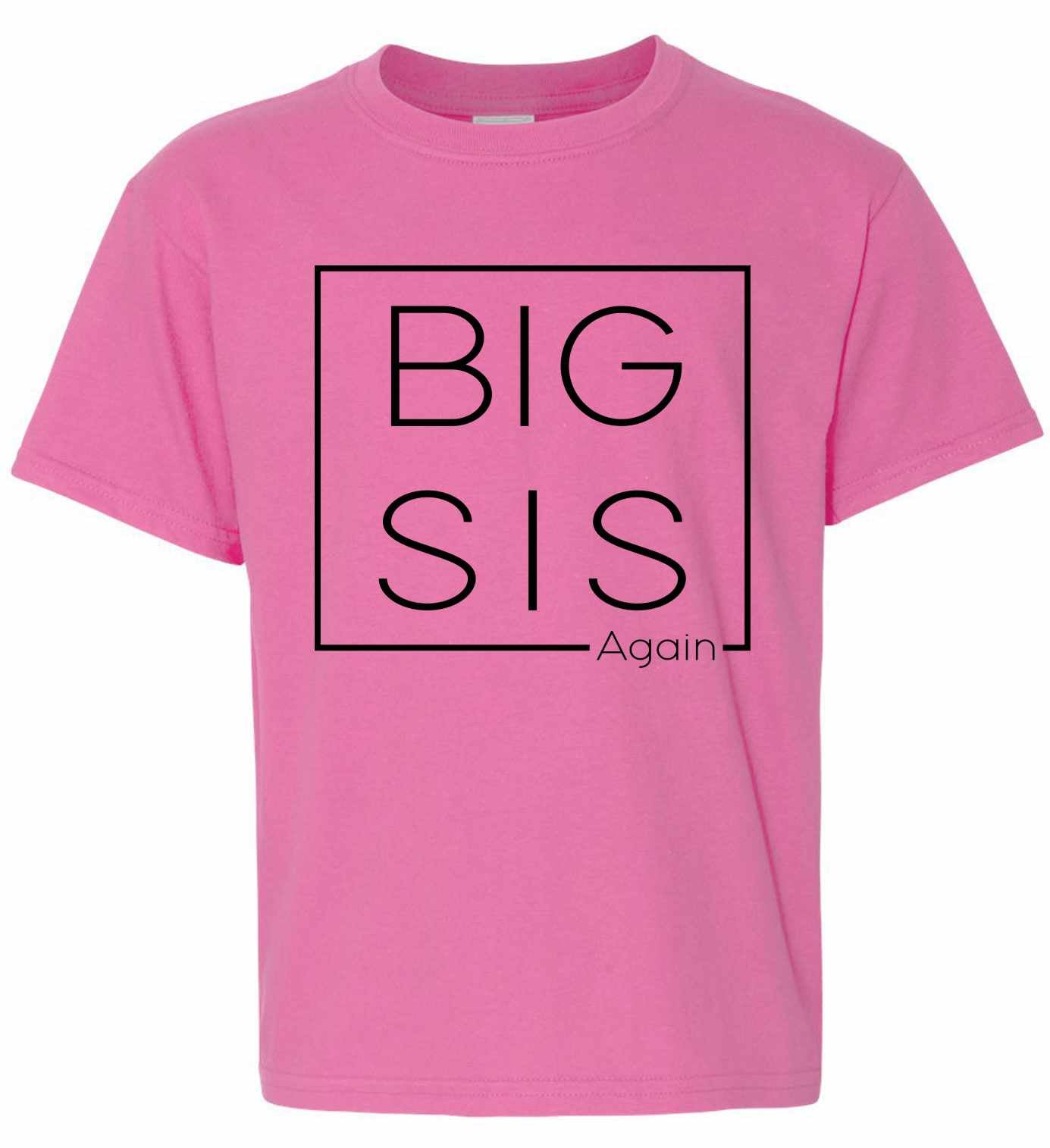 Big Sis Again - Big Sister Boxed on Kids T-Shirt (#1312-201)
