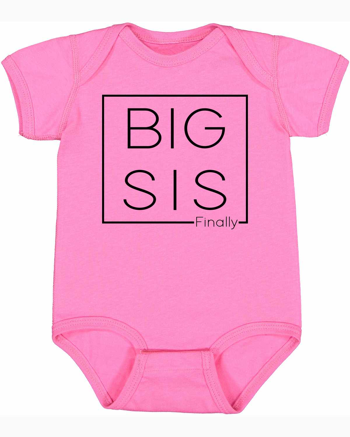 Big Sis Finally- Big Sister Boxed on Infant BodySuit (#1313-10)