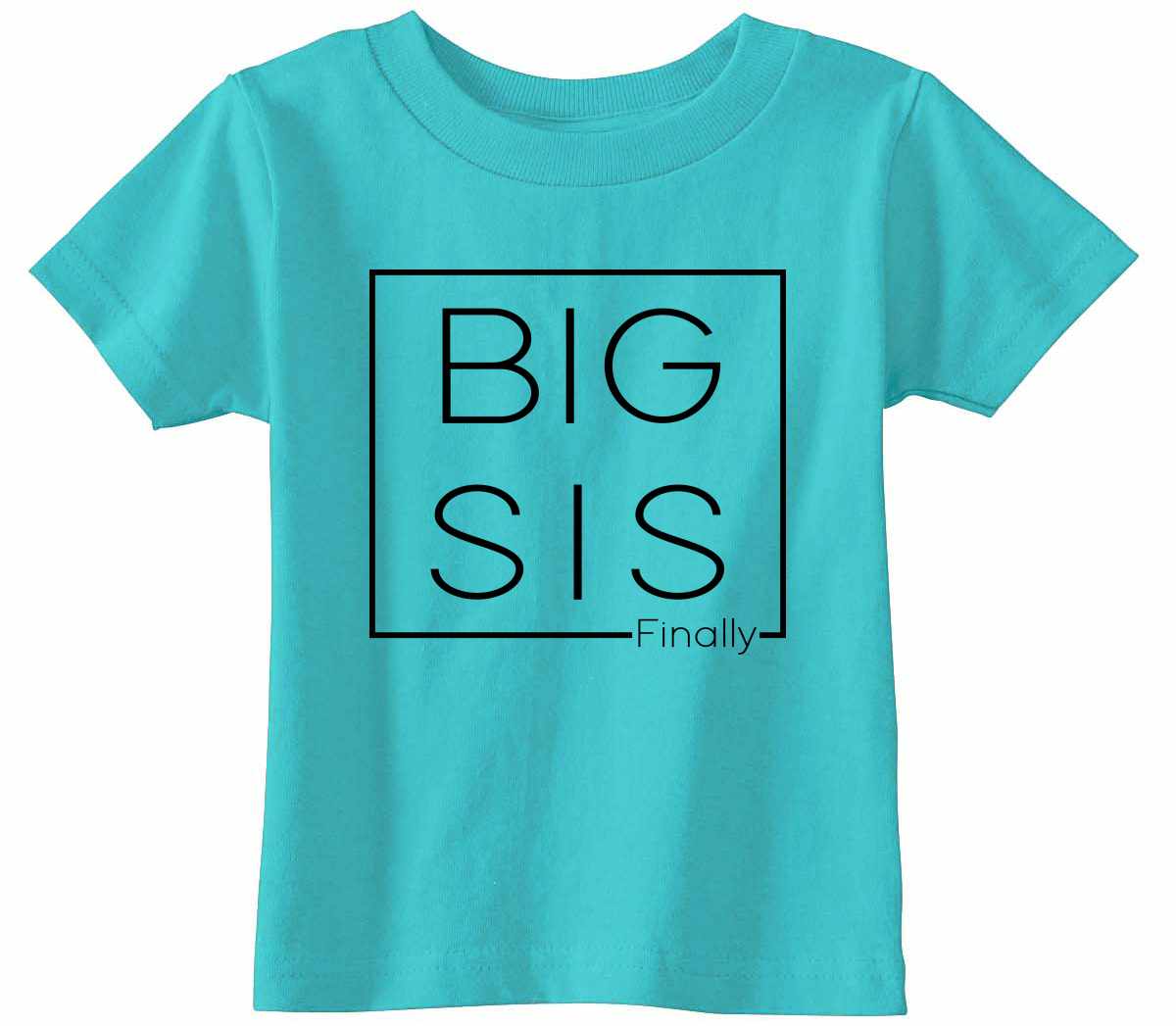 Big Sis Finally- Big Sister Boxed on Infant-Toddler T-Shirt (#1313-7)