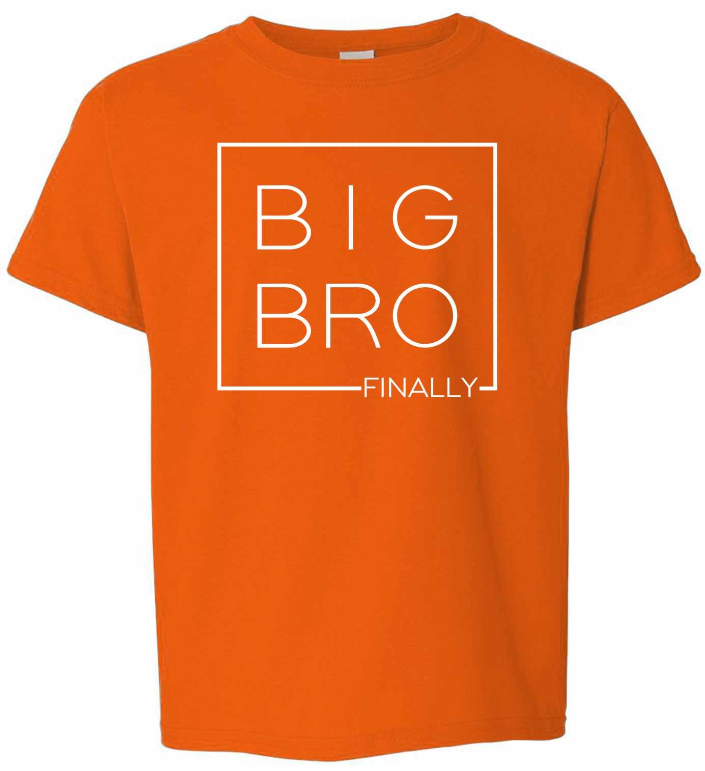 Big Bro Finally- Big Brother Boxed on Kids T-Shirt