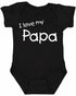 I Love My Papa on Infant BodySuit (#1315-10)