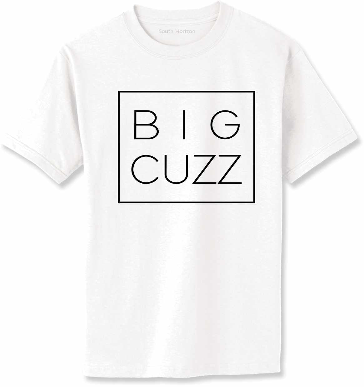Big Cuzz - Big Cousin - Box on Adult T-Shirt