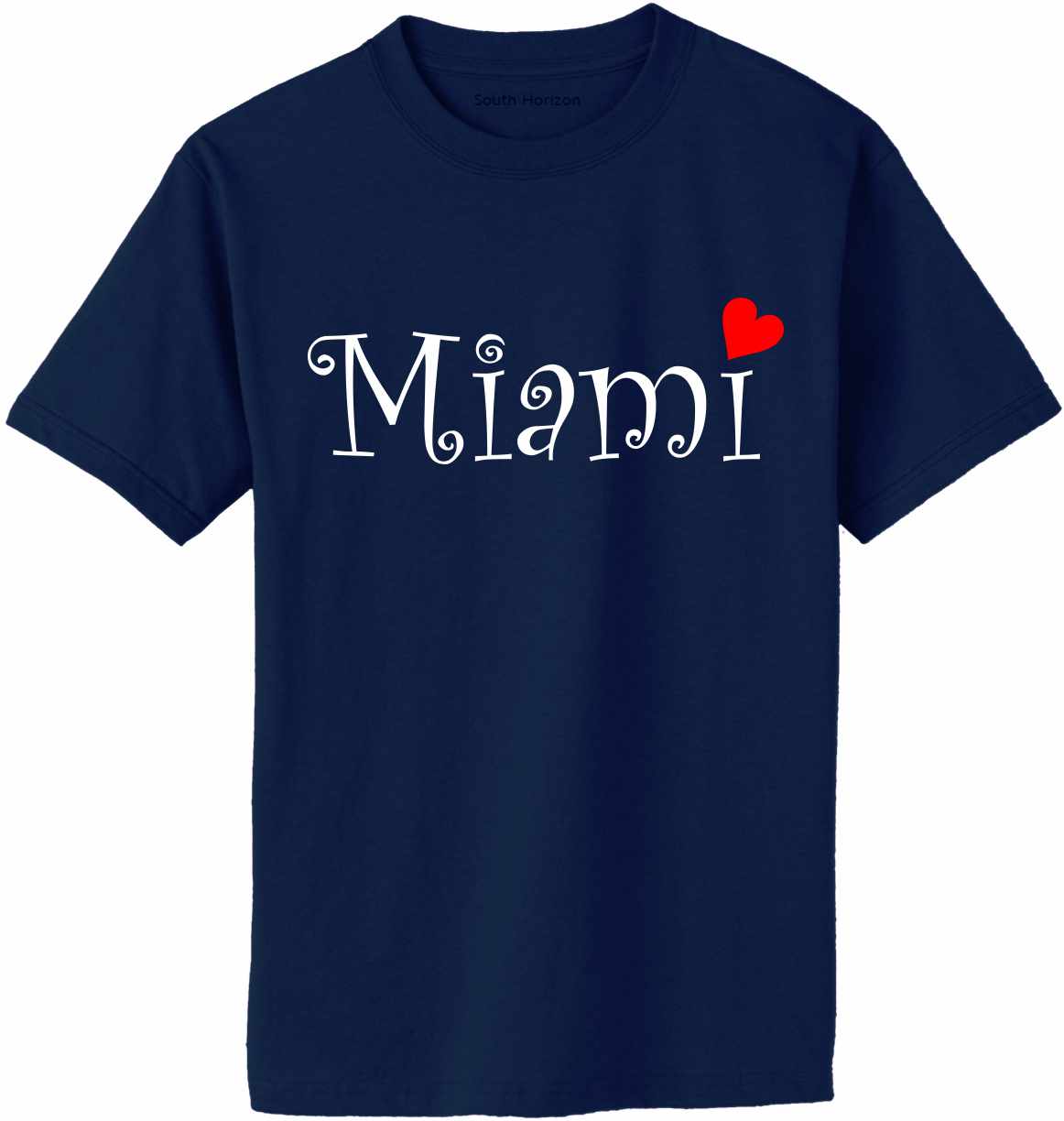 Miami City on Adult T-Shirt (#1331-1)