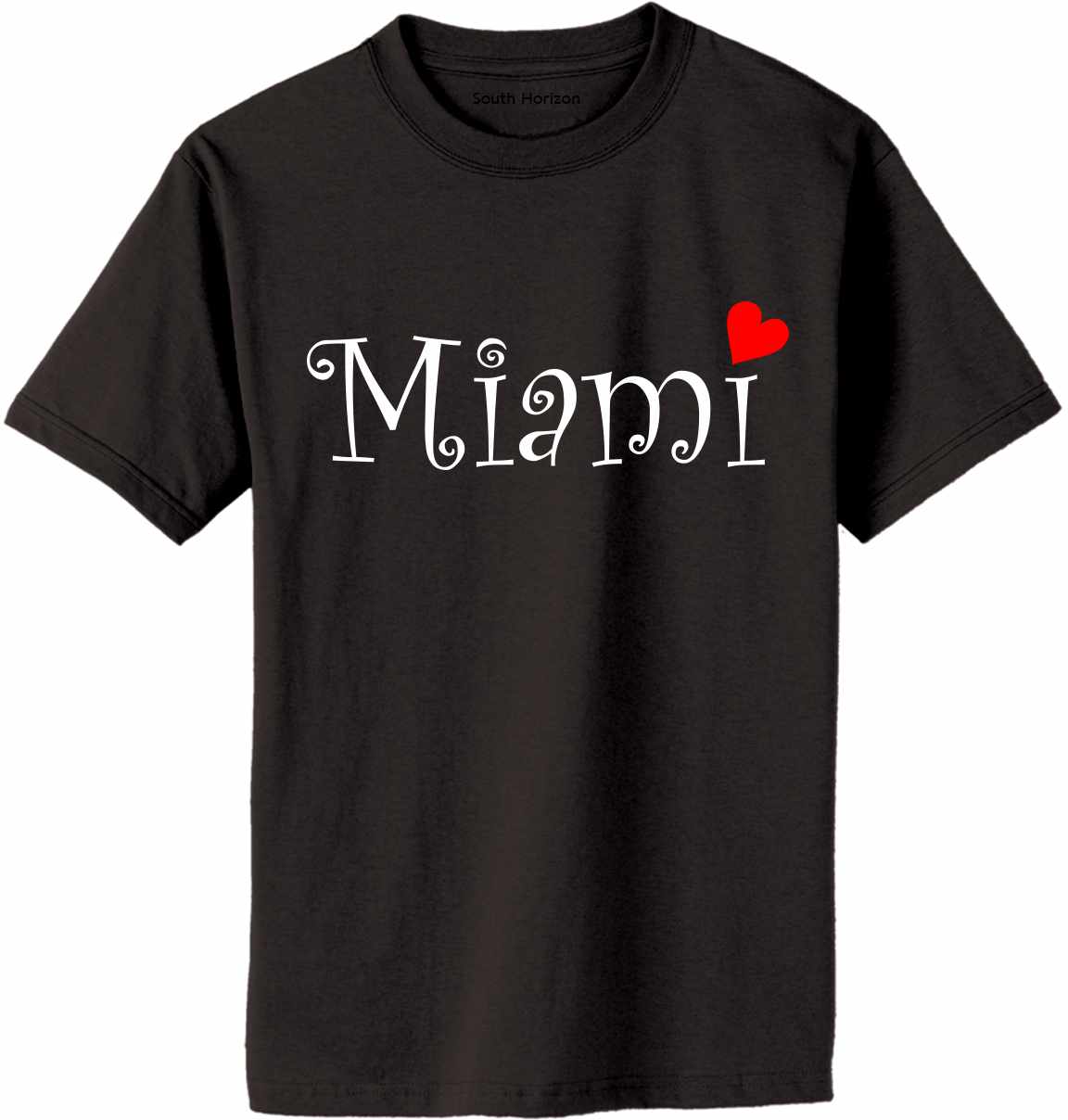 Miami City on Adult T-Shirt