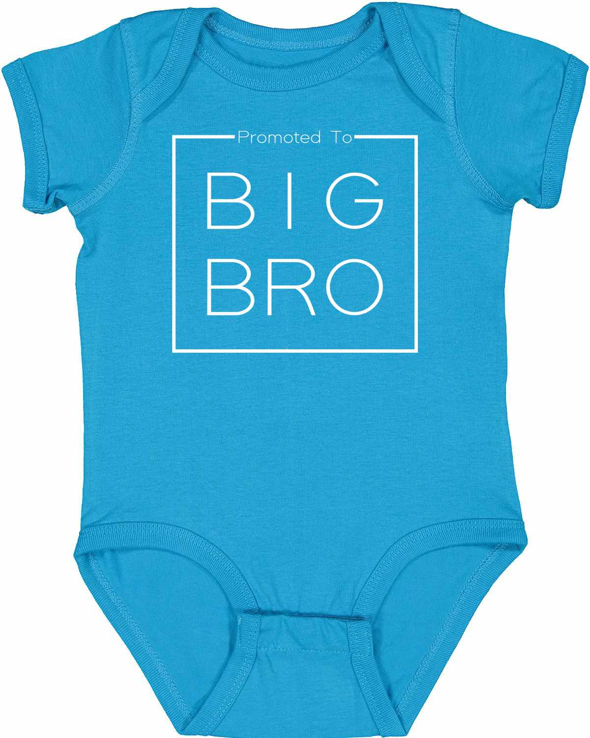 Promoted to Big Bro- Big Brother Box on Infant BodySuit (#1336-10)