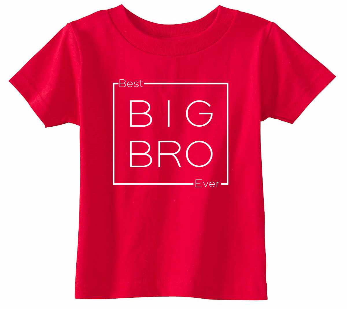 Best Big Bro Ever - Big Brother - Box on Infant-Toddler T-Shirt (#1339-7)