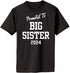 Promoted to Big Sister 2024 on Adult T-Shirt