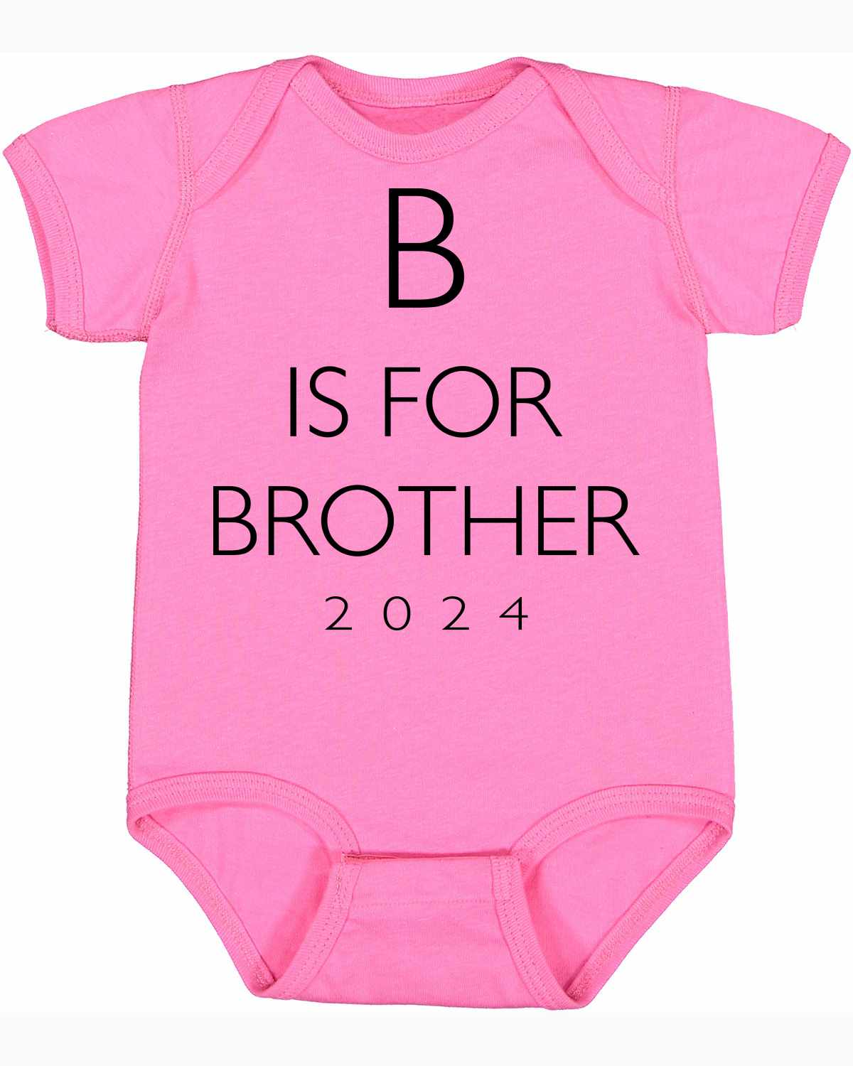 B Is For Brother 2024 on Infant BodySuit (#1366-10)