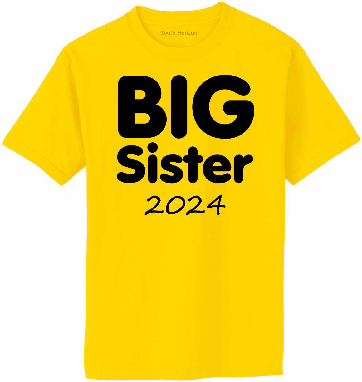 Big Sister 2024 on Adult T-Shirt (#1377-1)