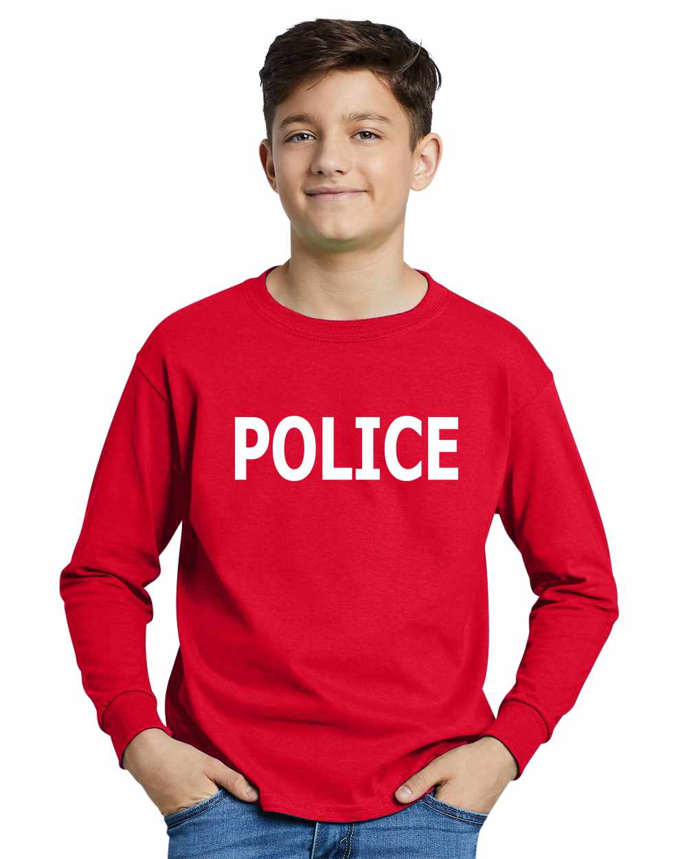 POLICE on Youth Long Sleeve Shirt (#17-203)
