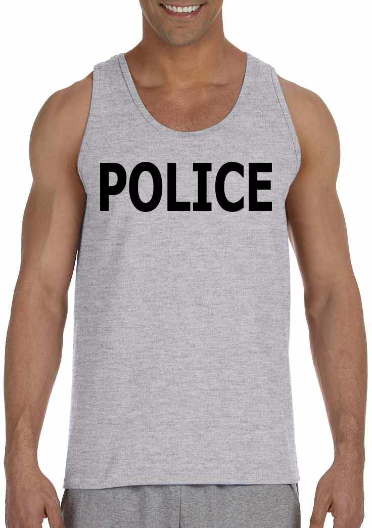 POLICE on Mens Tank Top (#17-5)