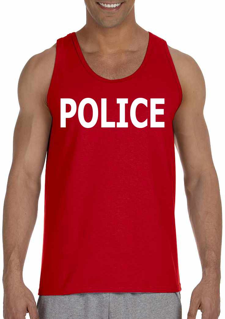 POLICE on Mens Tank Top (#17-5)