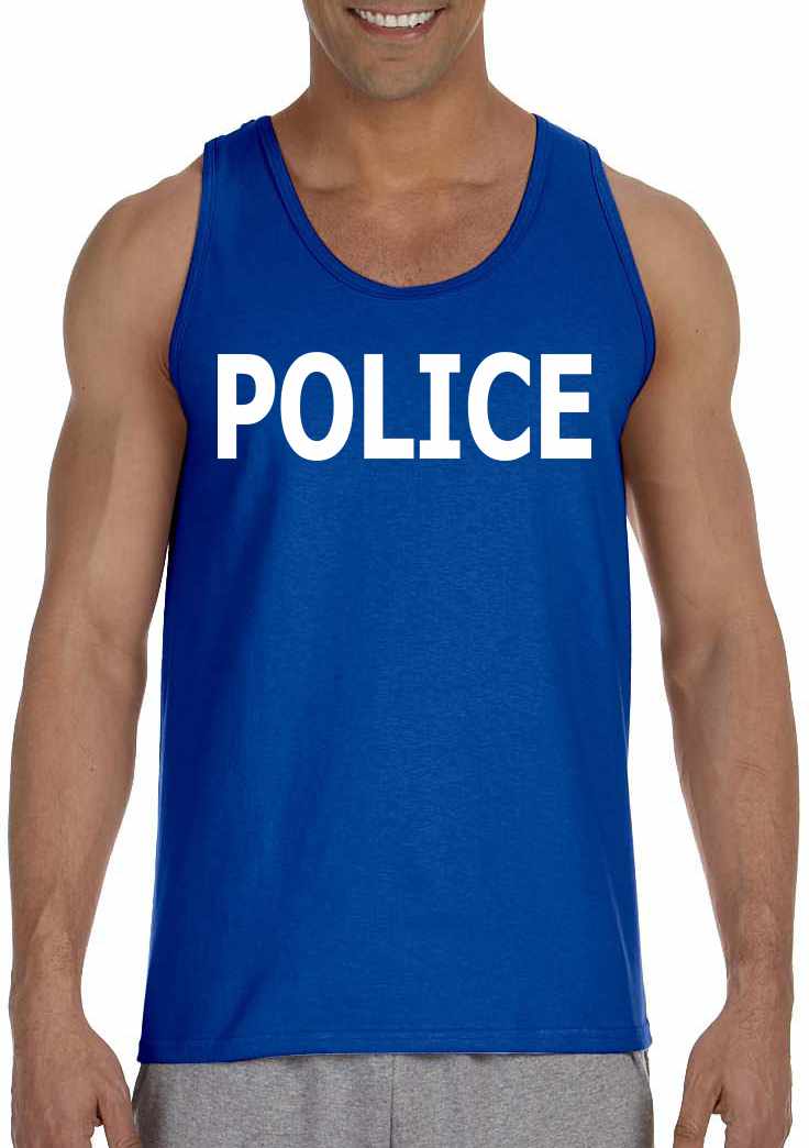 POLICE on Mens Tank Top