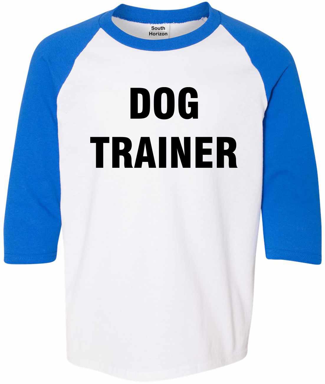 DOG TRAINER on Youth Baseball Shirt