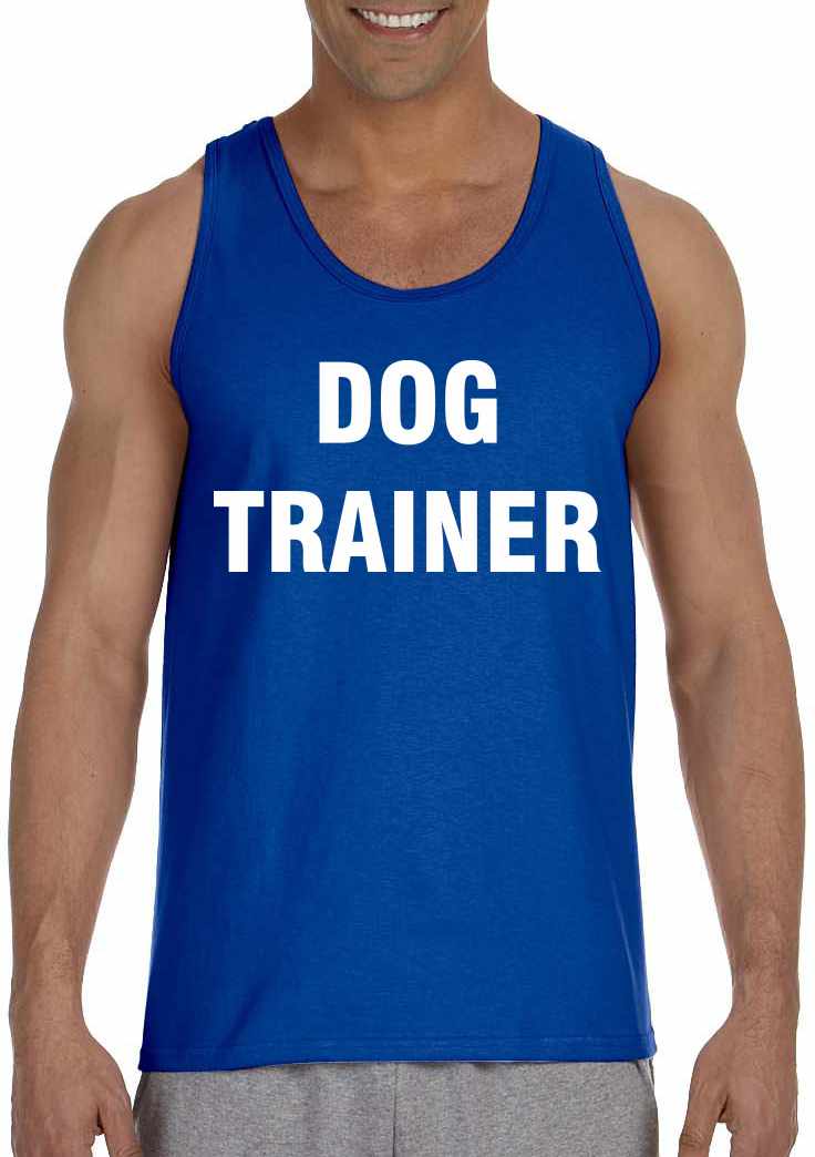 DOG TRAINER on Mens Tank Top (#239-5)