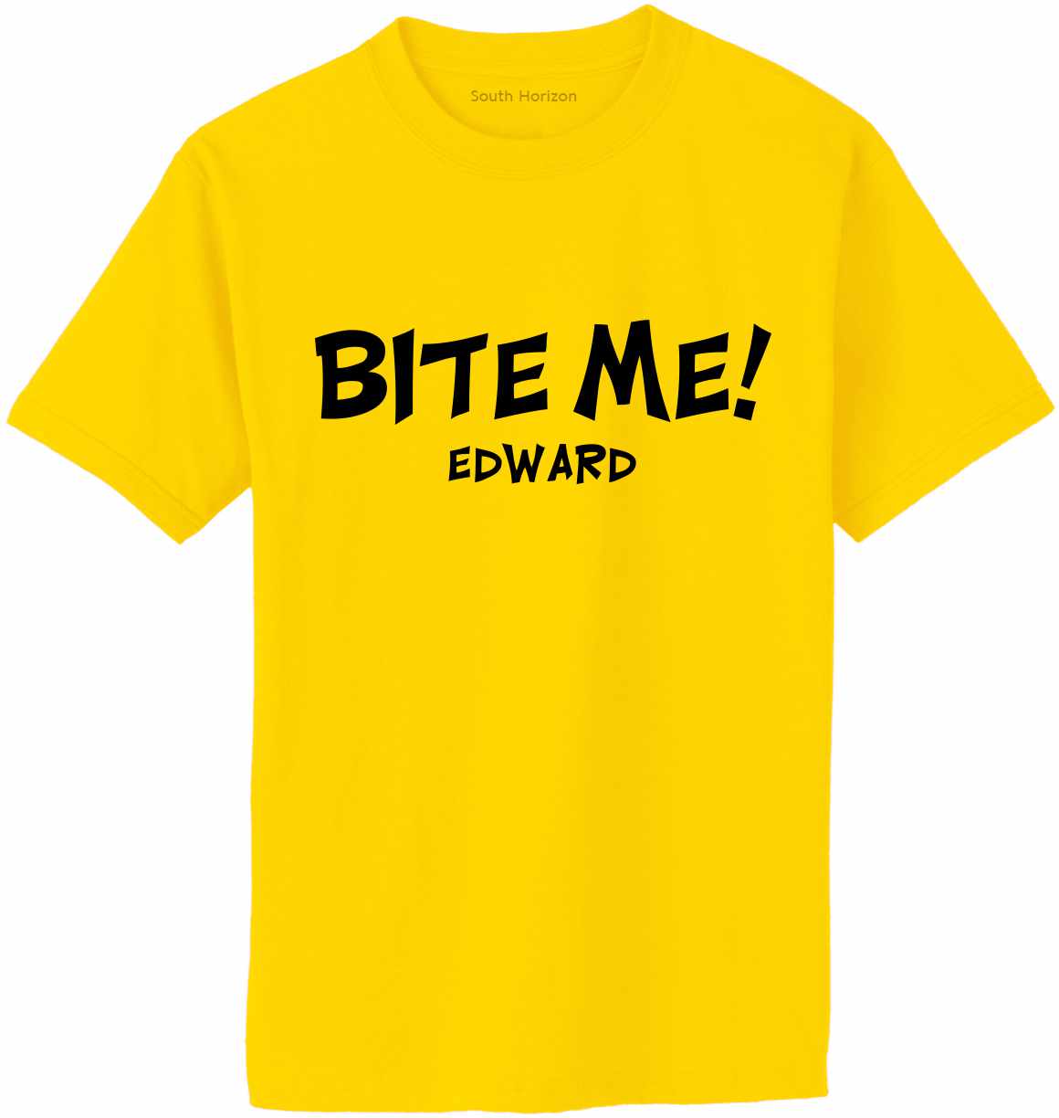 BITE ME EDWARD on Adult T-Shirt (#289-1)