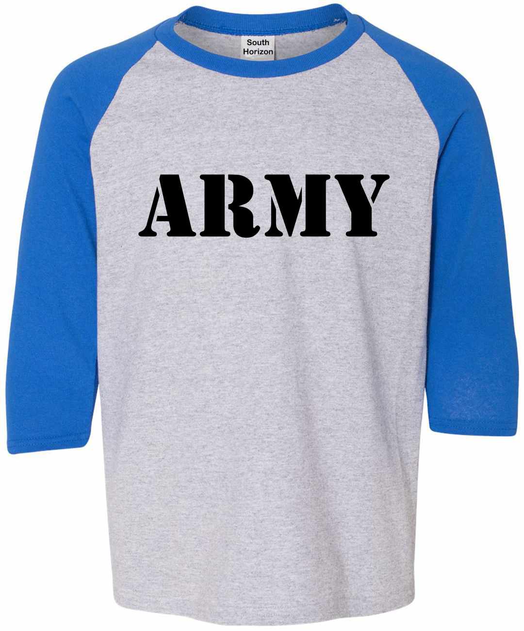 ARMY on Youth Baseball Shirt (#338-212)