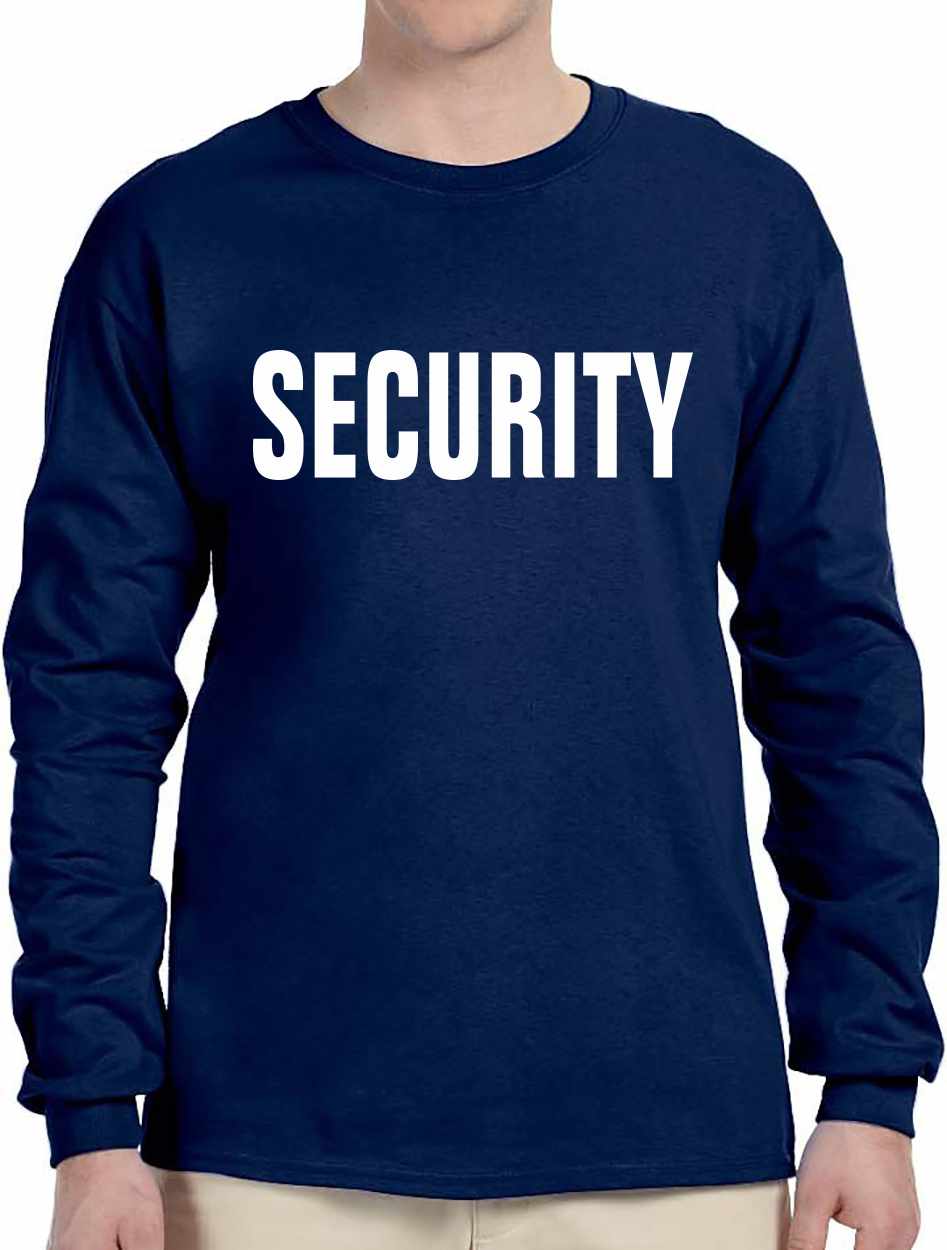 SECURITY (2 sided) on Long Sleeve Shirt