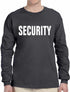 SECURITY (2 sided) on Long Sleeve Shirt (#34-3)