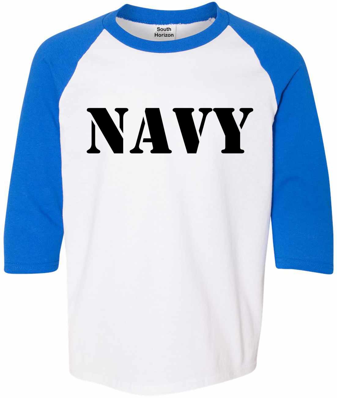 NAVY on Youth Baseball Shirt (#346-212)