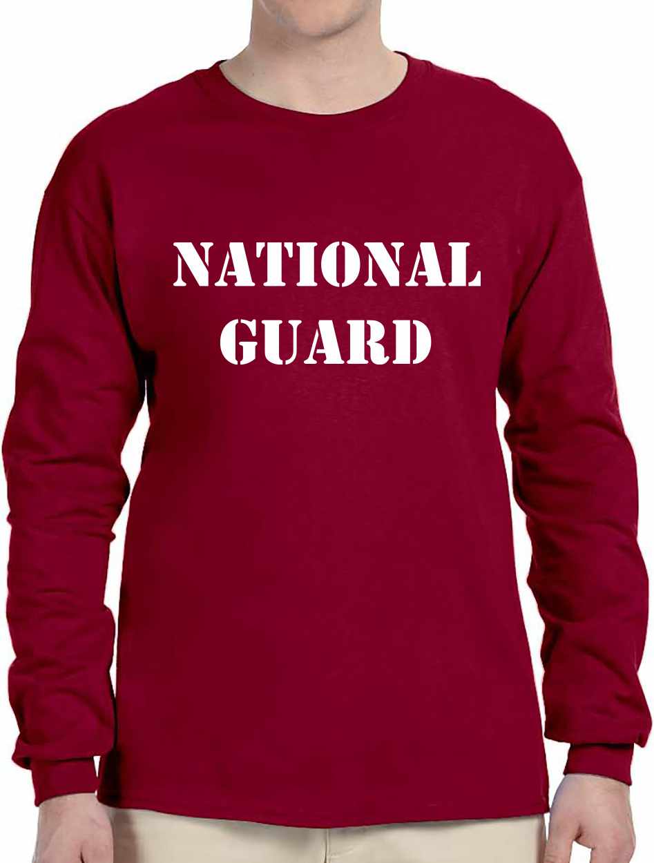 NATIONAL GUARD on Long Sleeve Shirt (#347-3)