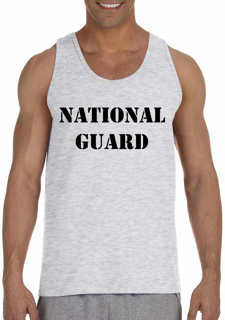 NATIONAL GUARD on Mens Tank Top (#347-5)