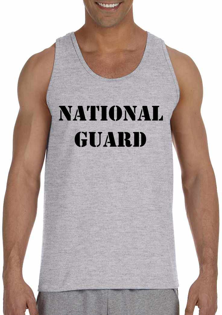 NATIONAL GUARD on Mens Tank Top (#347-5)