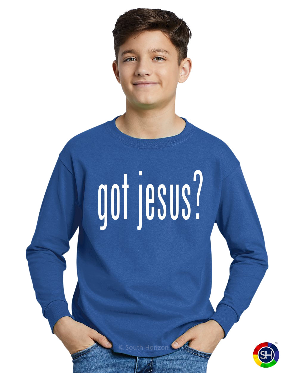 GOT JESUS? on Youth Long Sleeve Shirt