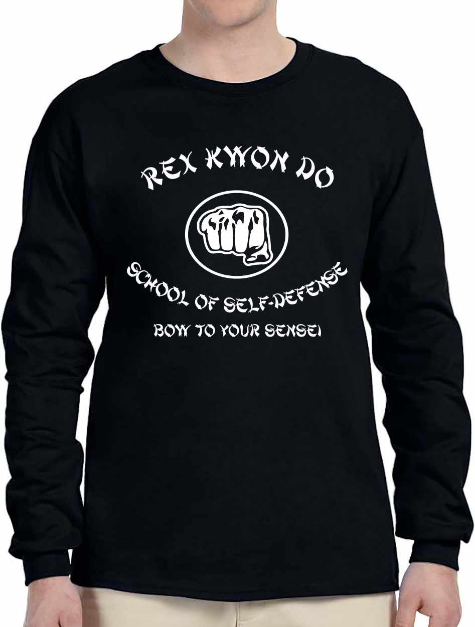 REX KWON DO SCHOOL OF SELF DEFENSE on Long Sleeve Shirt (#386-3)
